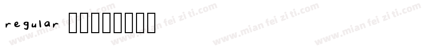 regular 49字体转换